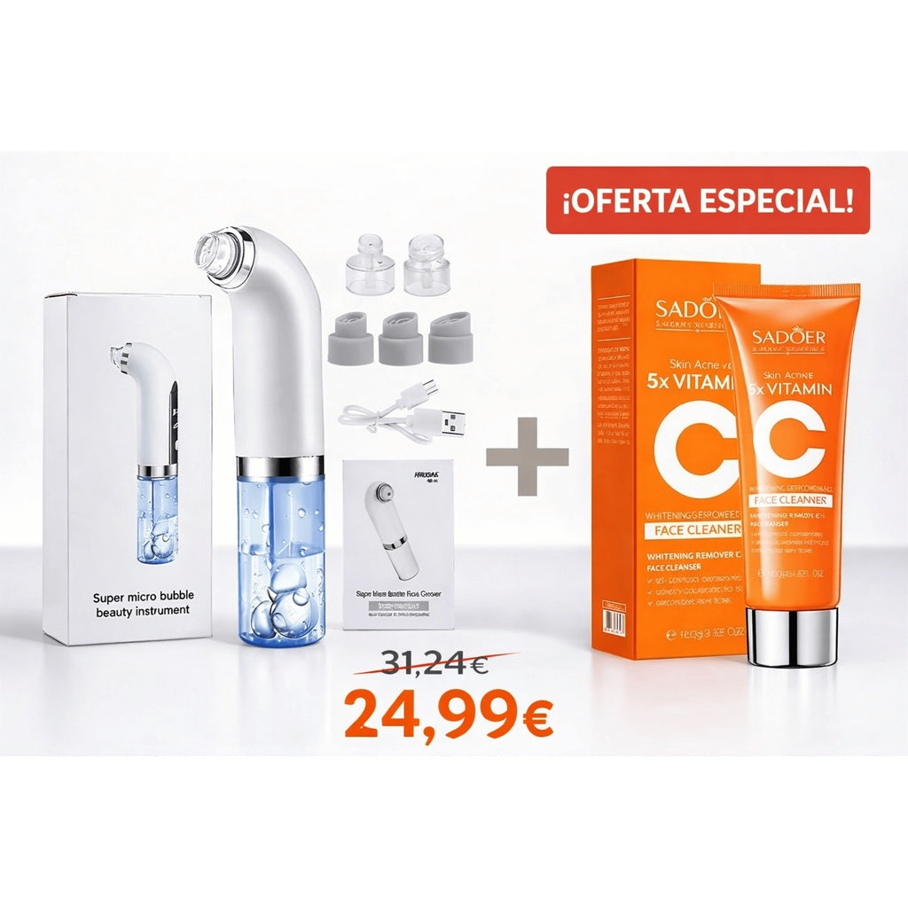 Limpiador Facial de Micro Burbujas  BubbleSkin™  ➕ Face Cleaner 🆓