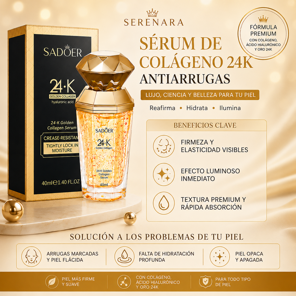 Tratamiento facial con Colágeno y Oro 24K