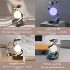Luna Flotante™ – Lámpara de Luna Levitante 3D con Cargador Inalámbrico