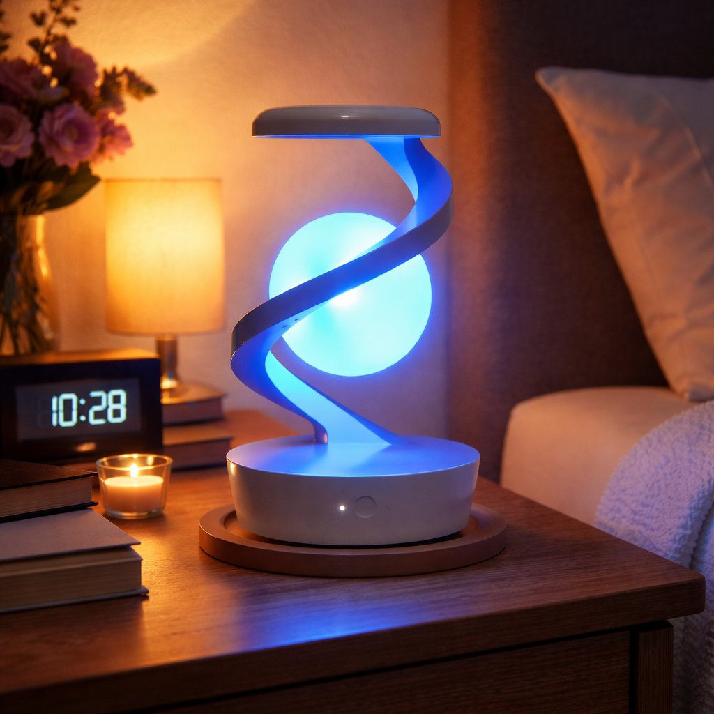 Luna Flotante™ – Lámpara de Luna Levitante 3D con Cargador Inalámbrico