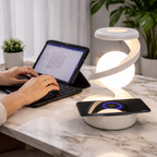 Luna Flotante™ – Lámpara de Luna Levitante 3D con Cargador Inalámbrico