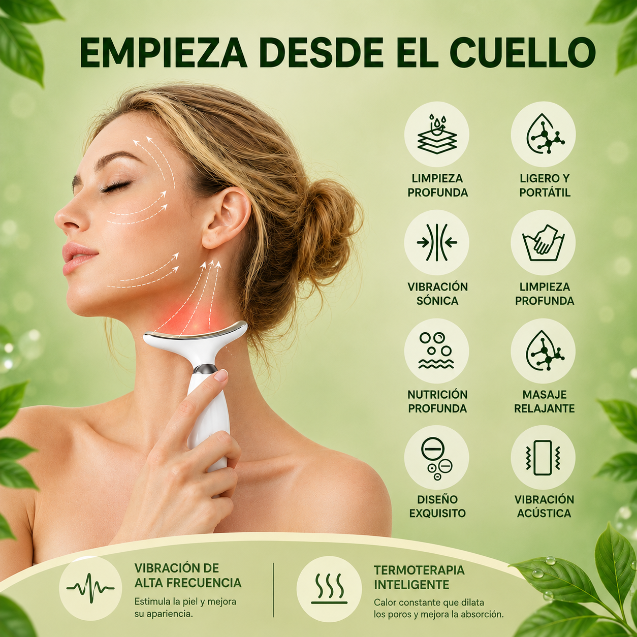 LumiLift Pro — Masajeador Facial EMS con Sérum 24 K Gold