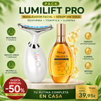 LumiLift Pro — Masajeador Facial EMS con Sérum 24 K Gold