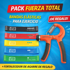 💪 Pack Fuerza Total: Bandas Elásticas de Ejercicio + Fortalecedor de Agarre Gratis