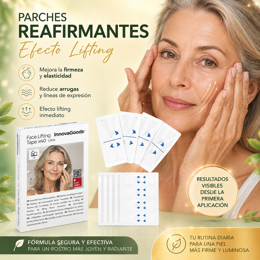 Parches de Lifting Facial Adhesivos Invisibles