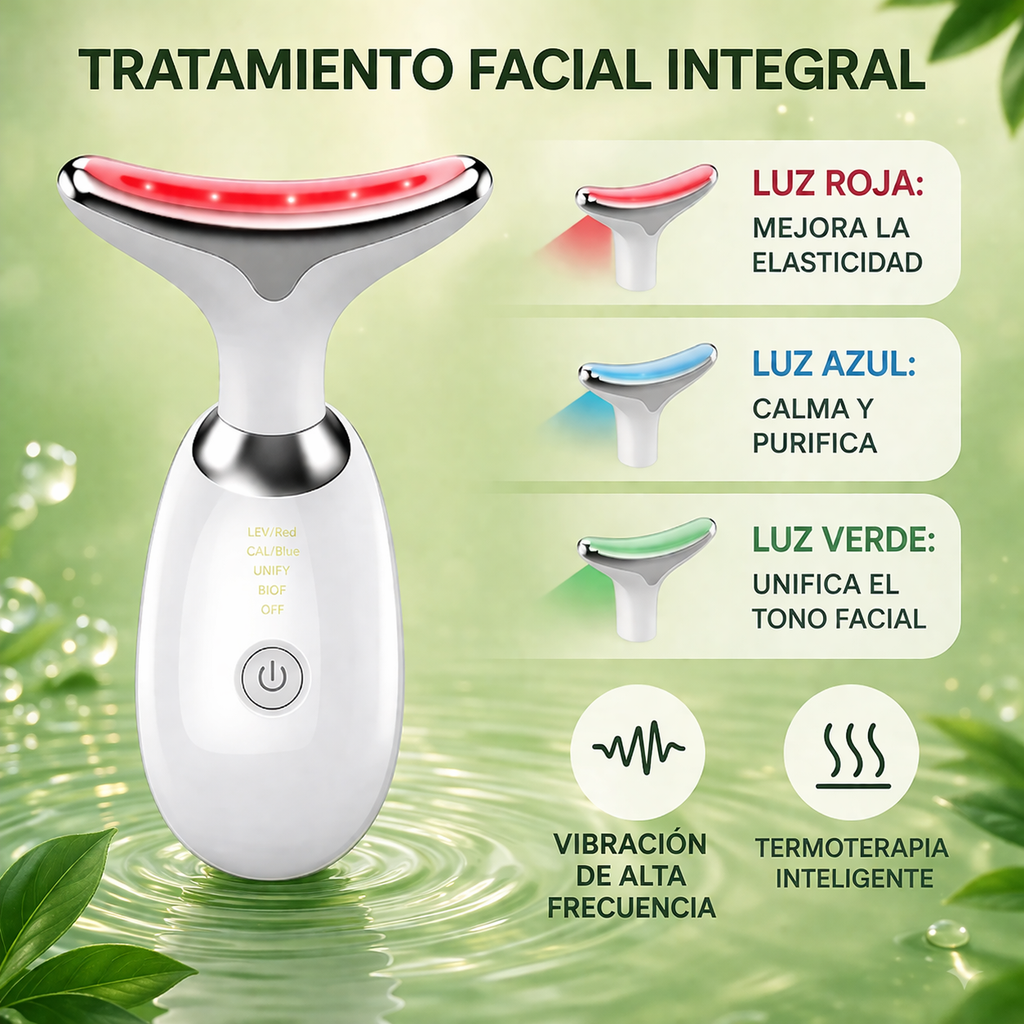 LumiLift Pro — Masajeador Facial EMS con Sérum 24 K Gold